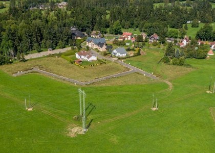 Prodej pozemku 995 m2, obec Zádub-Závišín, Mariánské Lázně.