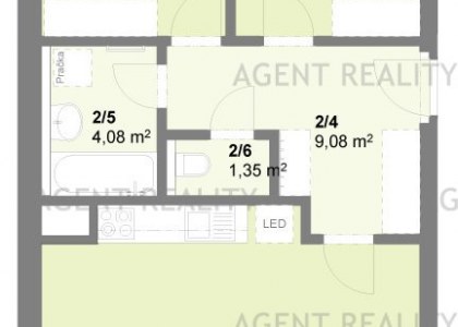 Prodej bytu 3+kk, 71,23 m2 s 2 balkony, Hostivice, Praha-západ