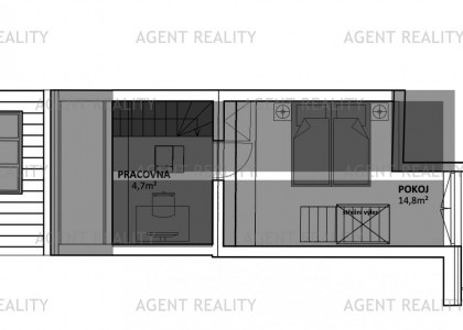 Pronájem bytu 2+kk, 49 m2, Slavíkova, P3 - Žižkov