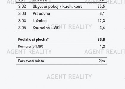 Prodej bytu s výhledem 3+kk, 71m2, ulice K Pískovně, Strančice