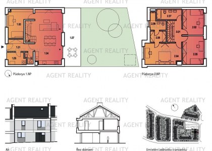 Prodej řadového domu se zahradou 5+kk, 138m2, ulice K Pískovně, Strančice