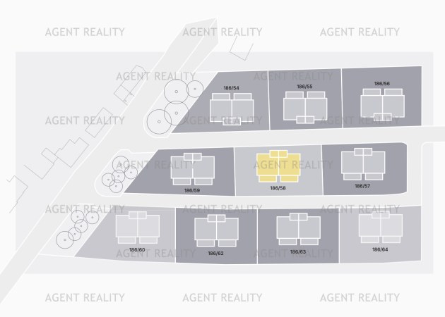 Prodej stavebního pozemku 186/58, 1 200 m2, Slaný - Dolín