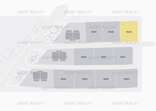 Prodej stavebního pozemku 186/56, 812 m2, Slaný - Dolín