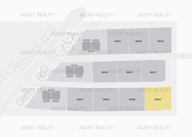 Prodej stavebního pozemku 186/64, 936 m2, Slaný - Dolín