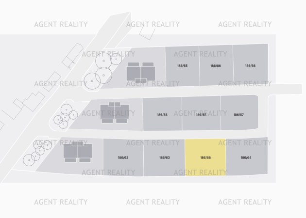 Prodej stavebního pozemku 186/88, 915 m2, Slaný - Dolín