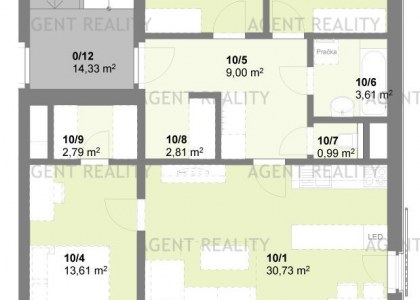 Prodej bytu  4+kk s předzahrádkou a balkonem, Hostivice, Praha-západ