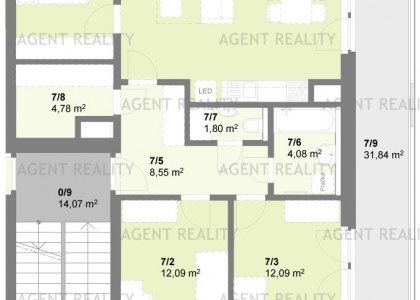 Prodej bytu  4+kk s předzahrádkou a balkonem, Hostivice, Praha-západ